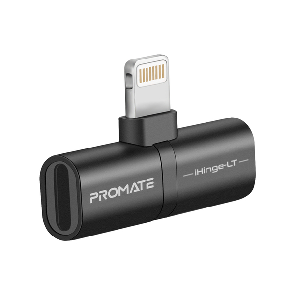 Адаптер Promate Lightning - 2хLightning (M/F) iHinge Black