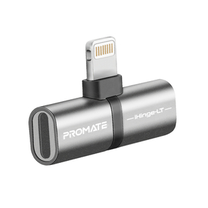 Адаптер Promate Lightning - 2хLightning (M/F) iHinge Grey
