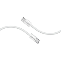 Кабель Promate USB Type-C - Lightning (M/M), 3 A, 27 W, 1.2 м, EcoLine-Ci120 White