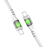 Кабель Promate USB Type-C - USB Type-C (M/M), 3 A, 60 W, 2 м, TransLine-CC200 White