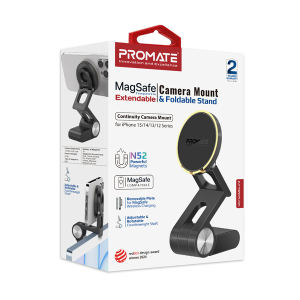 Держатель для смартфона магнитный Promate VersaMount Black