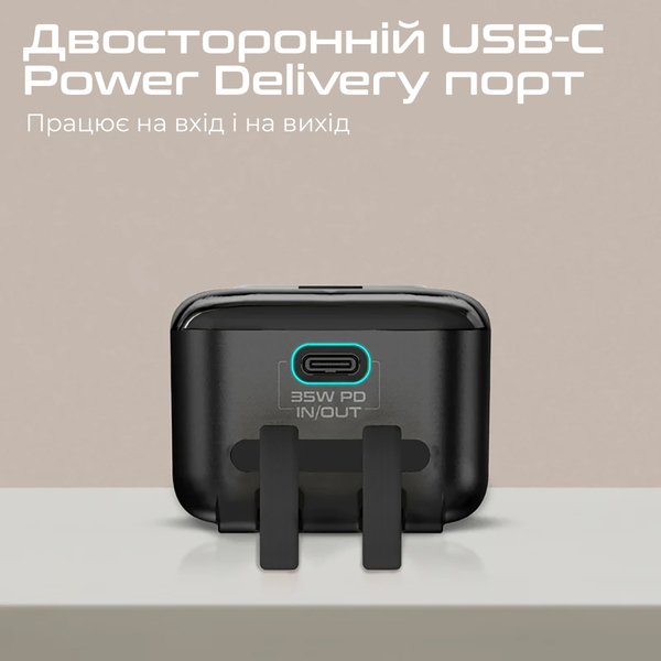Универсальная мобильная батарея Promate Mavrix 10000mAh 35W Черный