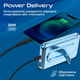 Универсальная мобильная батарея Promate PowerMag-10Pro 10000mAh 20W Blue