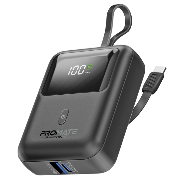 Внешний аккумулятор (Power Bank) Promate PowerPod-10 10000mAh 35W Черный