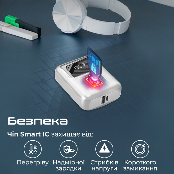 Внешний аккумулятор (Power Bank) Promate PowerPod-10 10000mAh 35W Черный