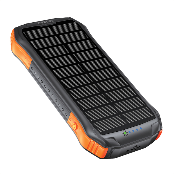 Внешний аккумулятор (Power Bank) Promate SolarTank-10PDQi 10000mAh 20W Черный