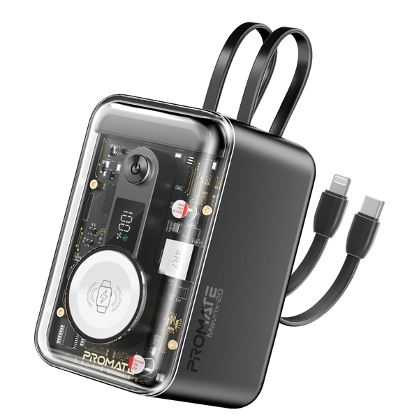 Внешний аккумулятор (Power Bank) Promate Mavrix-20 20000mAh 65W Черный