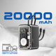 Универсальная мобильная батарея Promate Mavrix-20 20000mAh 65W Black