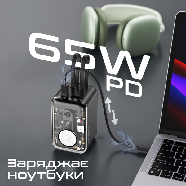 Внешний аккумулятор (Power Bank) Promate Mavrix-20 20000mAh 65W Черный