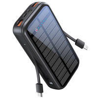 Універсальна мобільна батарея Promate SolarTank-20PDQi 20000mAh 20W Black