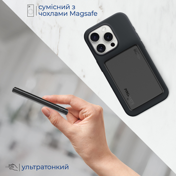 Внешний аккумулятор (Power Bank) Promate Blade-5 5000mAh 20W Черный