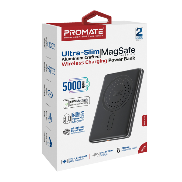 Внешний аккумулятор (Power Bank) Promate Blade-5 5000mAh 20W Черный