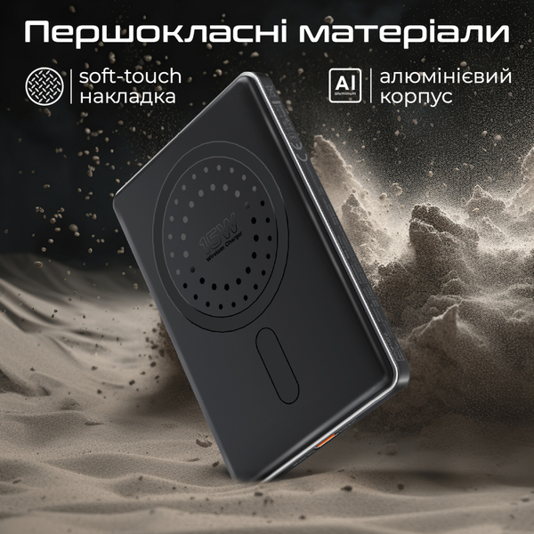 Внешний аккумулятор (Power Bank) Promate Blade-5 5000mAh 20W Черный