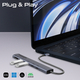Концентратор USB Type-C Promate LinkHub-5x 5 in 1 Grey