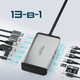 Концентратор USB Type-C Promate VersaHub 13 in 1 Grey