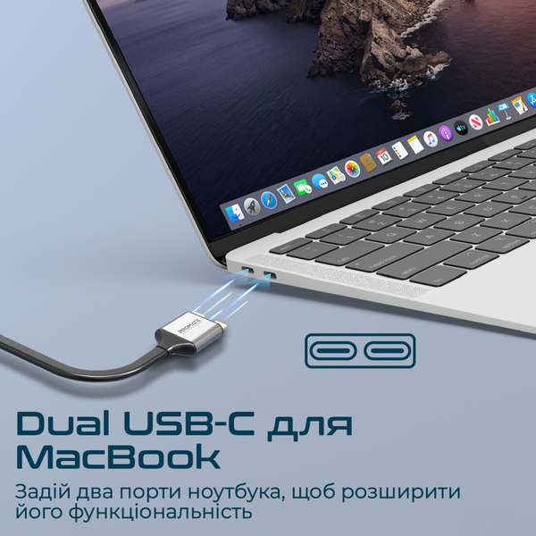 USB-хаб Promate VersaHub Grey