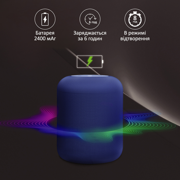 Портативна колонка Promate Boom-10 W Blue