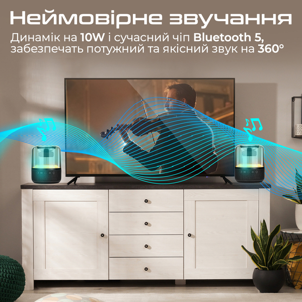 Портативна колонка Promate Glitz-L 10W Black