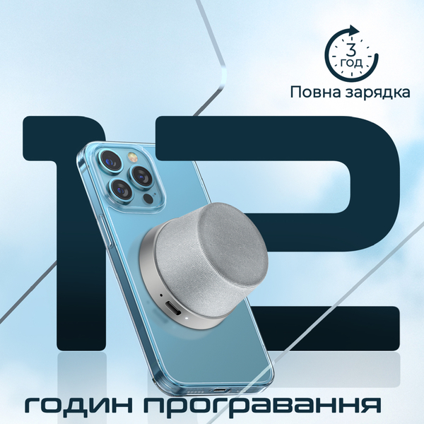 Портативна колонка Promate Punch 3W Silver