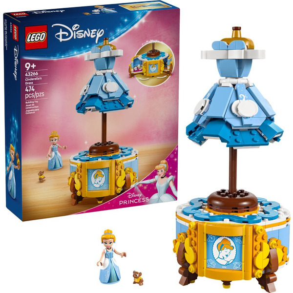Блоковий конструктор LEGO Disney Сукня Попелюшки (43266)