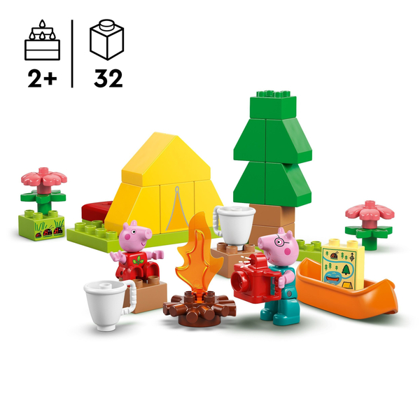 Конструктор LEGO DUPLO Peppa Pig "Туристичний похід" 32 деталі (10452)