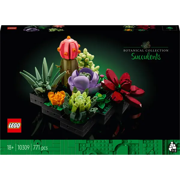 LEGO Icons Сукуленти: Конструктор Природи (771 деталь)