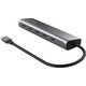 Хаб Trust Halyx USB-C  > 5xUSB-C , Алюміній, 0.1м, сірий