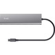 Хаб Trust Halyx USB-C  > 5xUSB-C , Алюміній, 0.1м, сірий