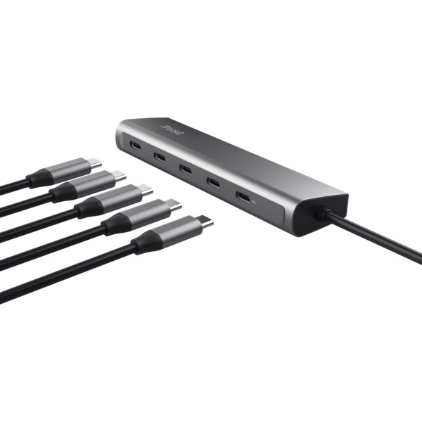 Мультипортовий адаптер Trust Halyx 5-Port USB-C Hub (25136)