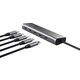 Хаб Trust Halyx USB-C  > 5xUSB-C , Алюміній, 0.1м, сірий