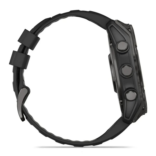 Смарт-часы Garmin Fenix 8 51mm AMOLED Sapphire Carbon Gray DLC Titanium with Black Silicone (010-02905-63)
