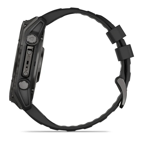 Смарт-часы Garmin Fenix 8 51mm AMOLED Sapphire Carbon Gray DLC Titanium with Black Silicone (010-02905-63)