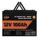 Аккумуляторная батарея LogicPower 12V 100 AH (1280Wh) для ИБП (Smart BMS 100А) LiFePO4