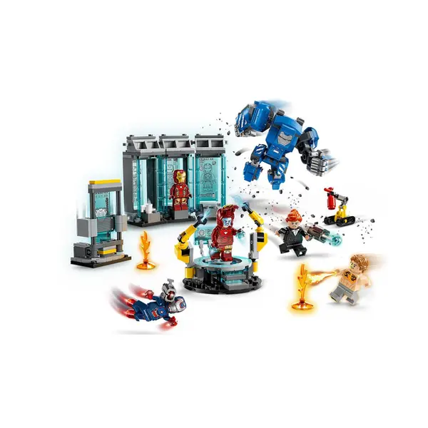 Конструктор LEGO Super Heroes Marvel Лабораторія Залізної Людини: зал обладунків