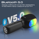Микрофон для караоке Promate VocalMic Bluetooth LED Black