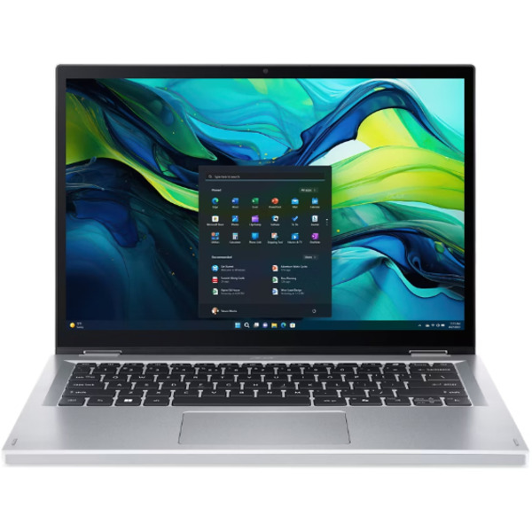 Ноутбук Acer Aspire Go Spin AGSP14-31PT 14" WUXGA IPS Touch, Intel 3-N355, 16GB, F512GB, UMA, Lin, серебристый