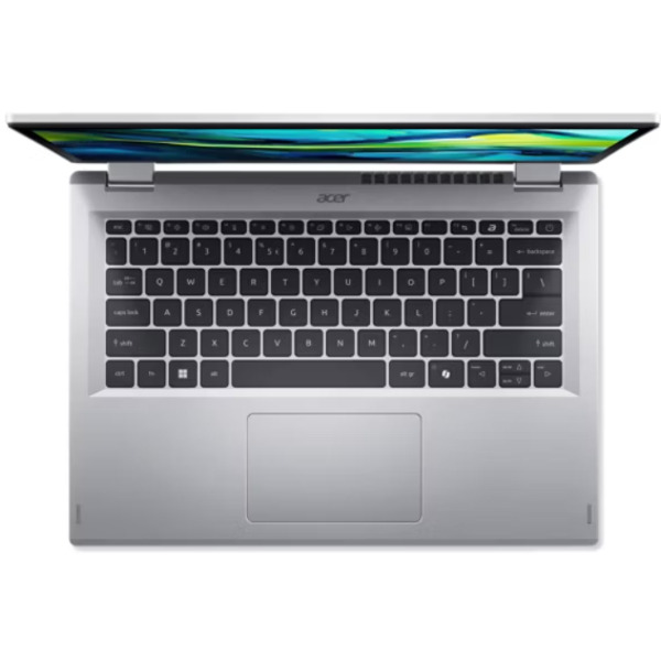 Ноутбук Acer Aspire Go Spin AGSP14-31PT 14" WUXGA IPS Touch, Intel 3-N355, 16GB, F512GB, UMA, Lin, серебристый