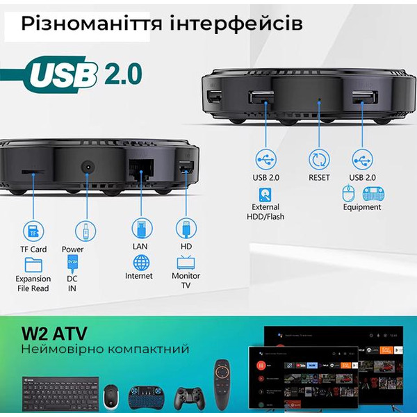 TV приставка Vontar W2 2/16