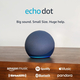 Акустическая система Amazon Echo Dot (5th Gen) Smart Speaker with Alexa Deep Sea Blue_JP