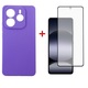 Чeхол-накладка Dengos Carbon для Xiaomi Redmi Note 14 5G Purple (DG-KM-129) + защитное стекло