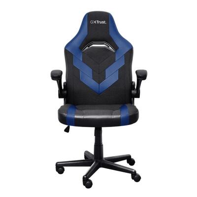 Крісло Trust GXT703B Riye, ПУ шкіра, Foldable Armrests, синій
