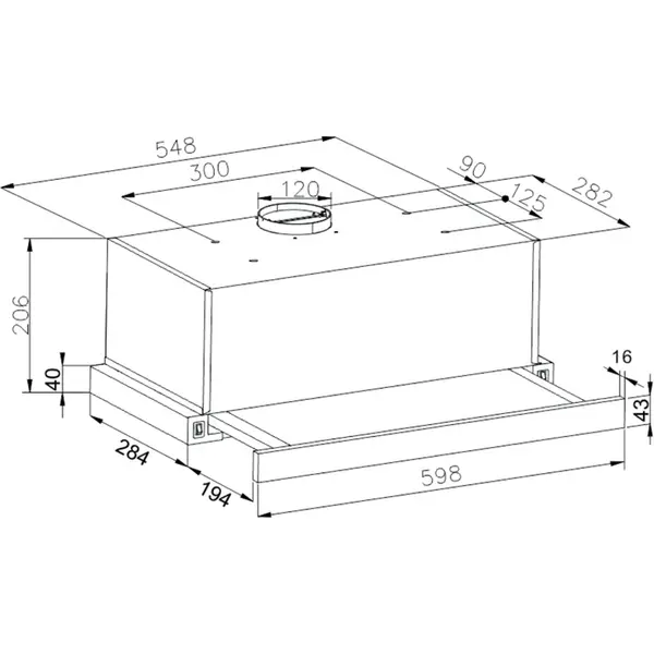 Витяжка Hansa OTP6243WGH