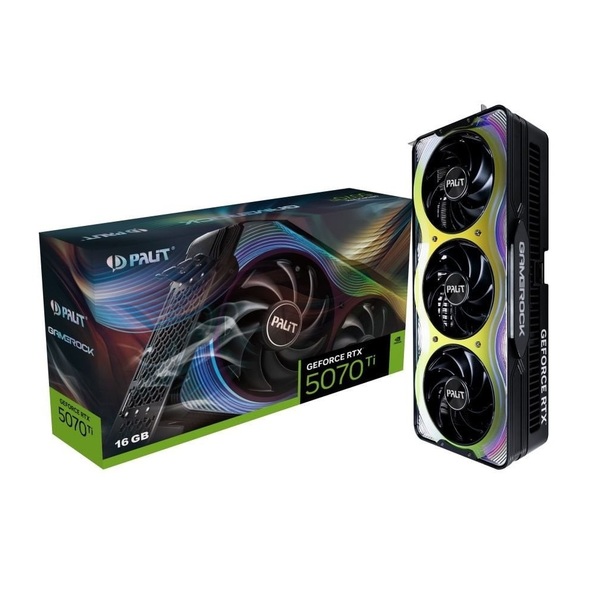 Відеокарта Palit GeForce RTX 5070 Ti 16GB GDDR7 GameRock (NE7507T019T2-GB2030G)
