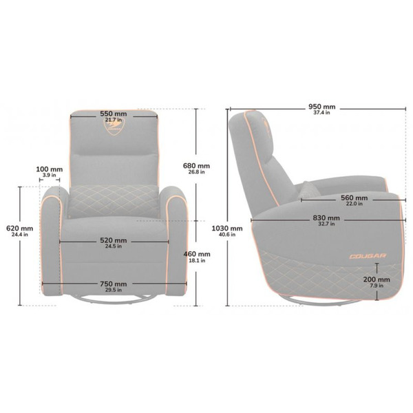 Крісло для геймерів Cougar Fidom