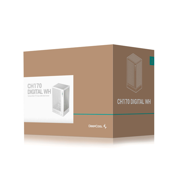 Корпус DeepCool CH170 Digital White R-CH170-WHNPI0D-G-1
