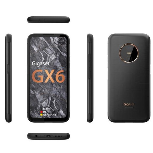 Смартфон Gigaset GX6 IM 8/128 GB Dual Sim Titanium Black (S30853-H1529-R112)