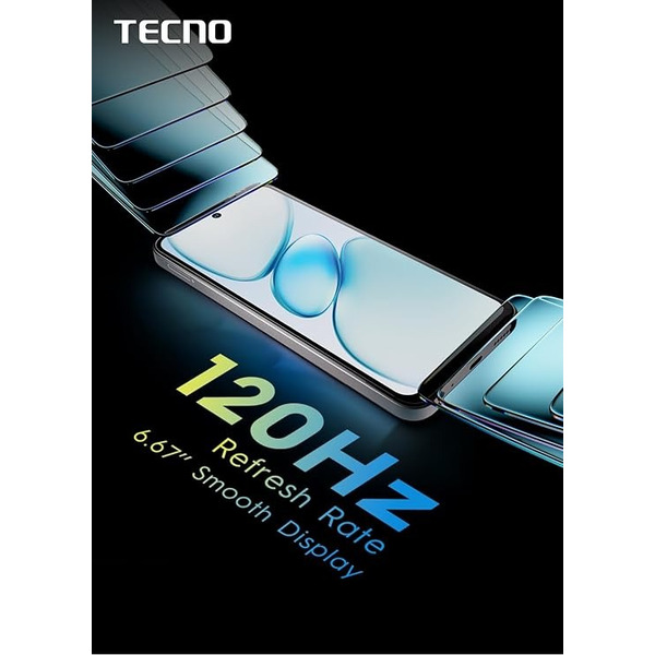 Смартфон Tecno Spark Go 1 (KL4) 3/64GB Glittery White (4894947036446)