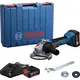 Шлифмашина угловая аккумуляторная Bosch GWS 18V-8 125мм 18В 2x4А·час 0-11000об·мин 1.7кг кейс ЗП GAL 18V-40