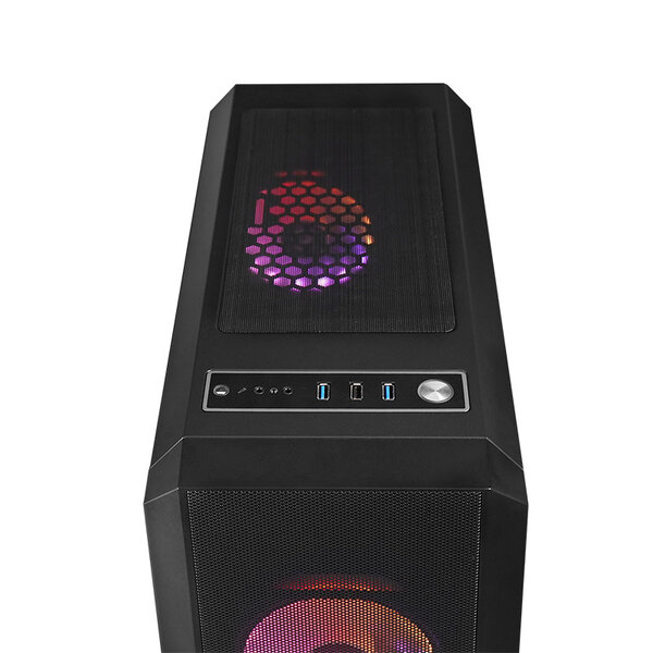 Корпус Chieftec SCORPION 4 GL-04B-OP 4x120mm A-RGB, ATX, без БЖ, Black
