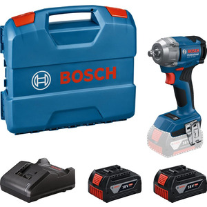 Гайковерт ударний Bosch GDS 18V-350 18В 2x4А·год до 3400об·хв 85/200/350Нм квадрат 1/2" ЗП GAL 18V-20 кейс 1.1кг